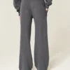 Glitrende logo-grafikk Sweatpants med vide ben