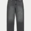 Grå baggy jeans med hjertegrafikk