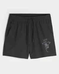 Grafiske aktive shorts til midt på låret