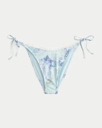 Heklet stil med bånd på siden Cheeky bikinibukse