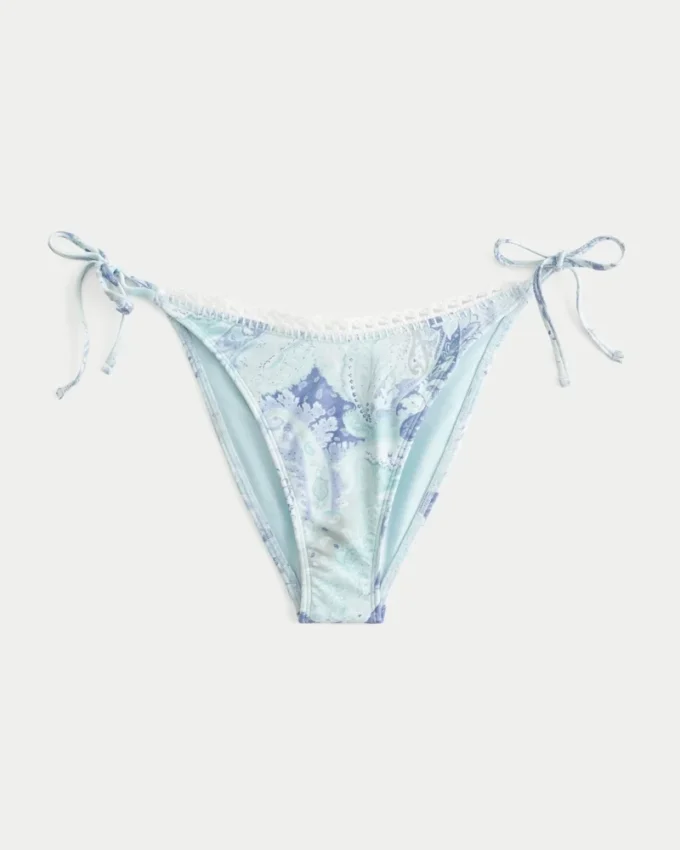 Heklet stil med bånd på siden Cheeky bikinibukse
