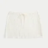 Heklet-stil pull-on cover up skjørt