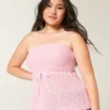 Heklet stil stroppeløs genser Tube Top
