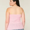 Heklet stil stroppeløs genser Tube Top