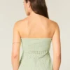 Heklet stil stroppeløs genser Tube Top
