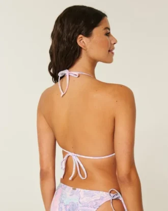 Heklet triangelbikinitopp