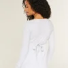 Henley Babydoll-top med enkel snøring bak