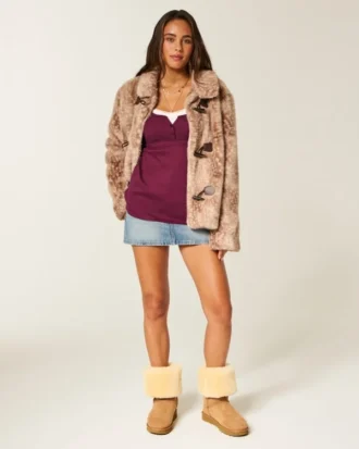 Henley Babydoll-top med enkel snøring bak