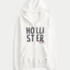 Hettegenser med logo og glidelås