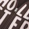 Hettegenser med logo og glidelås