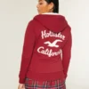 Holiday Vault Release Sherpa-fôret hettegenser med glidelås og logo