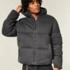 Hollister Feel Good Fleece Puffer Jacket