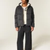 Hollister Feel Good Fleece Puffer Jacket
