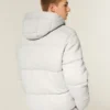 Hollister Feel Good Fleece Puffer Jacket