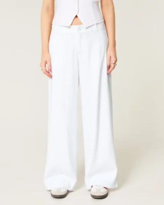 Hollister Livvy lav midje bukser med vide ben