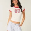 Hollister Livvy lavt sittende shorts i linblanding