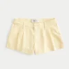 Hollister Livvy lavt sittende shorts i linblanding