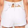 Hollister Livvy lavt sittende shorts i linblanding 3″