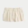 Hollister Livvy lavt sittende shorts i linblanding 3″