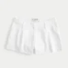 Hollister Livvy lavt sittende shorts i linblanding 3″