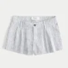 Hollister Livvy lavt sittende shorts i linblanding