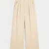 Hollister Livvy Ultra High-Rise Linen-Blend Wide-Leg Pants