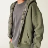 Hollister x Crocs Sherpa-fôret hettegenser med glidelås