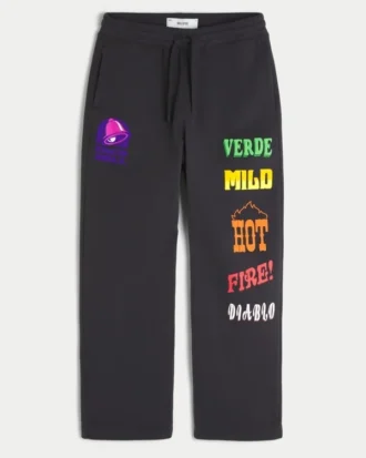 Hollister x Taco Bell Grafisk baggy joggebukse