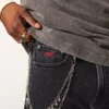 Hollister x Taco Bell Vasket svart brodert grafisk baggy jeans
