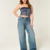 Høybuksede baggy jeans