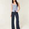 Høybuksede baggy jeans