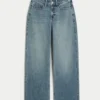 Høybuksede baggy jeans