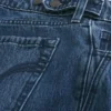 Justerbar midje Lav midje Mørk vask Baggy jeans