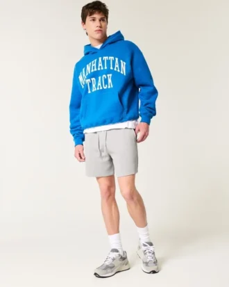 Kjølig fleece-shorts til midt på låret