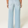 Kurvede, lavt sittende baggy jeans med slitt look