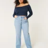 Kurvet Ultra High-Rise Medium Wash Dad Jeans