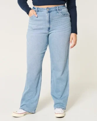 Kurvet Ultra High-Rise Medium Wash Dad Jeans