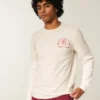 Lagdelte langermet Wolf’s Head Lounge Graphic Tee