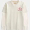 Lagdelte langermet Wolf’s Head Lounge Graphic Tee