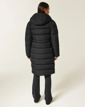 Lang pufferparkas