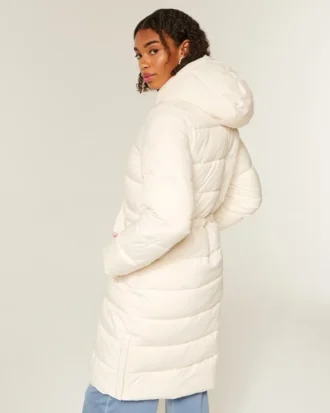 Lang pufferparkas