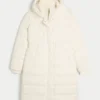 Lang pufferparkas