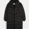Lang pufferparkas