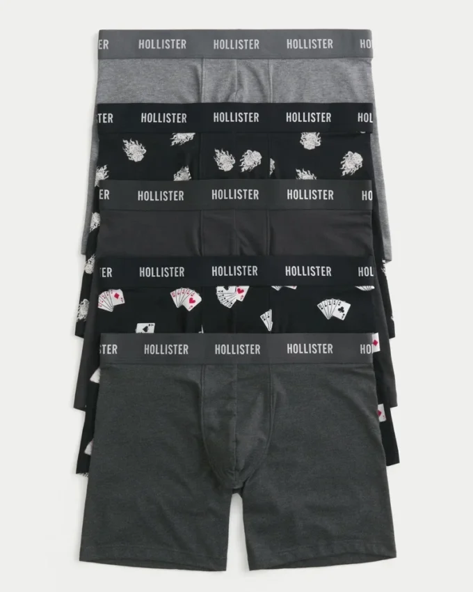 Langere boxershorts, 5-pakning