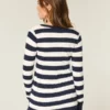 Langermet babydoll-genser med firkantet hals