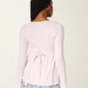 Langermet babydoll-top med klembust
