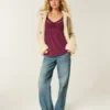 Langermet babydoll-top med klembust