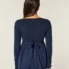 Langermet babydoll-top med klembust