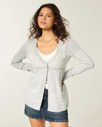Langermet Flyaway Babydoll Cardigan