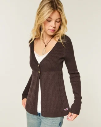Langermet Flyaway Babydoll Cardigan